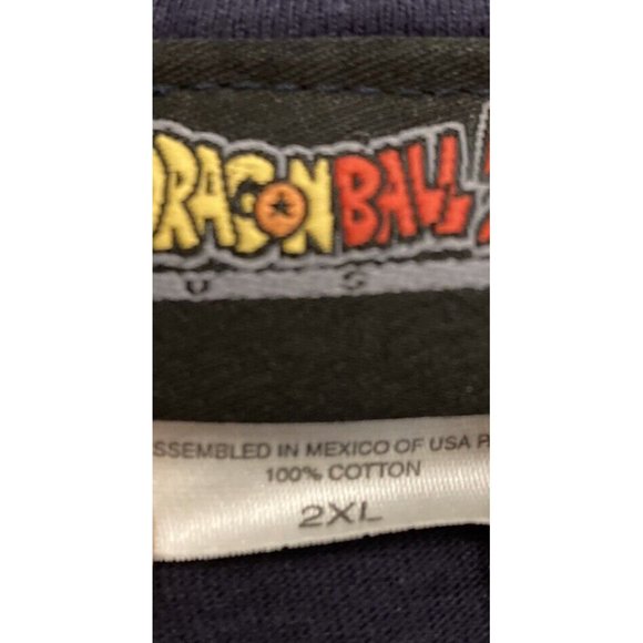 Vintage RARE 2002 Dragon Ball Z Gotenks Navy blue Graphic T-Shirt 2XL - Picture 15 of 16